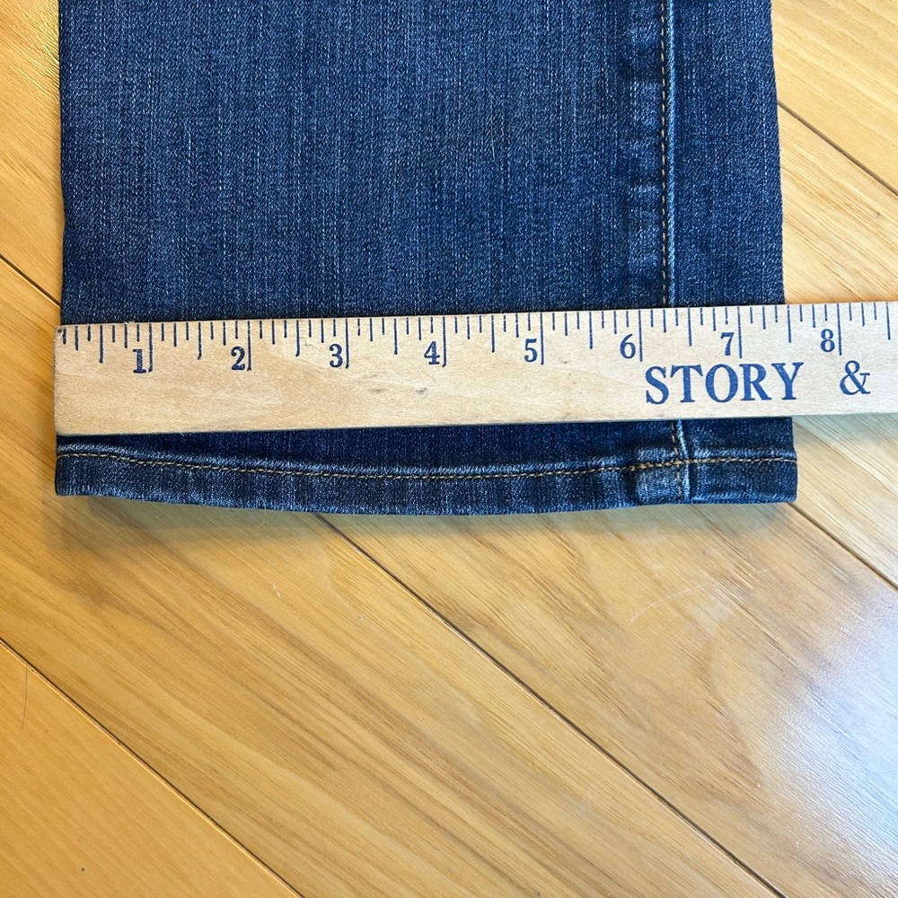 Hudson Mid-Rise Beth Baby Boot Women's Dark Blue Jeans with Back Flap Pockets - Picture 8 of 17